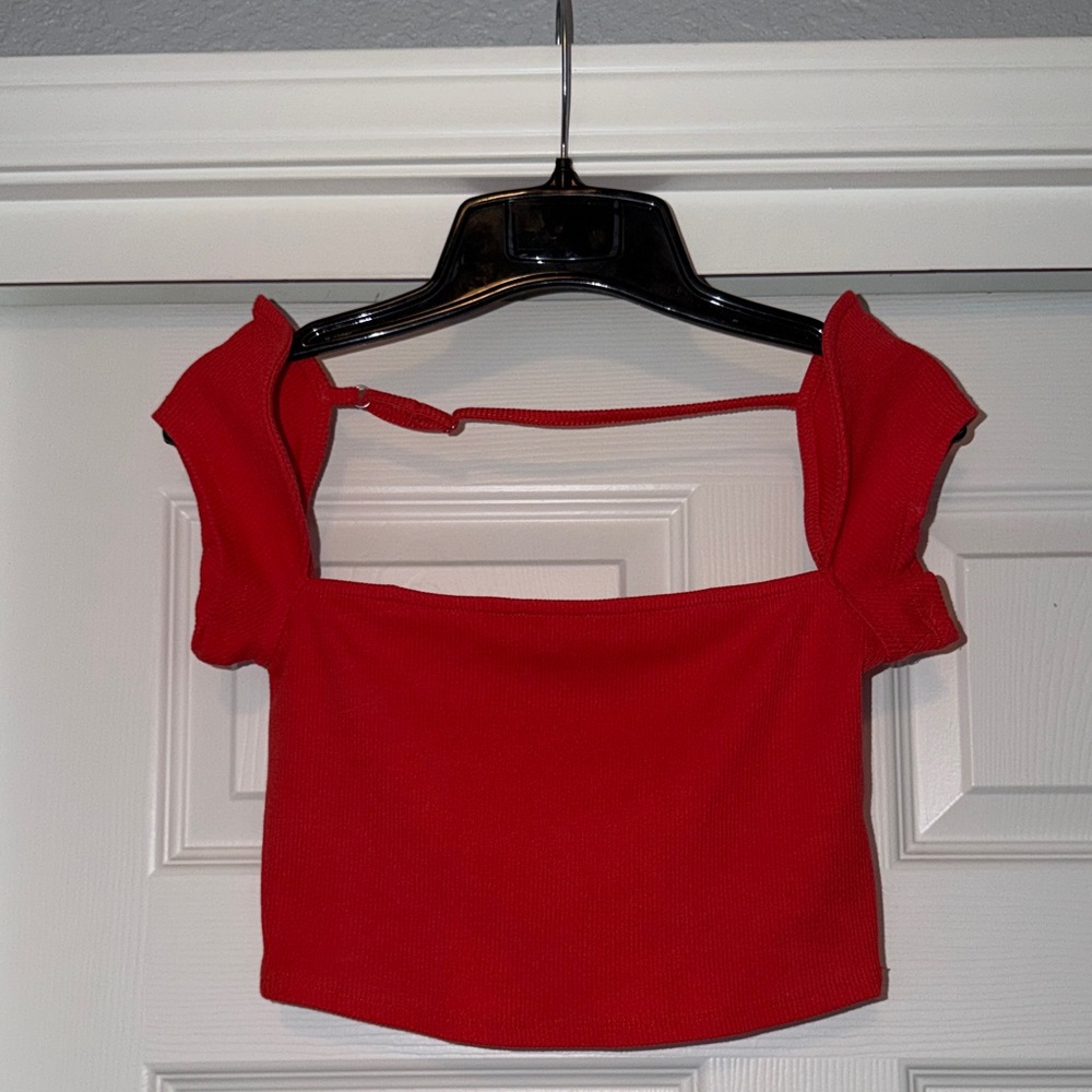 Red Crop Top